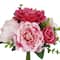 11.5" Fuchsia & Pink Peony & Rose Bouquet by Ashland®